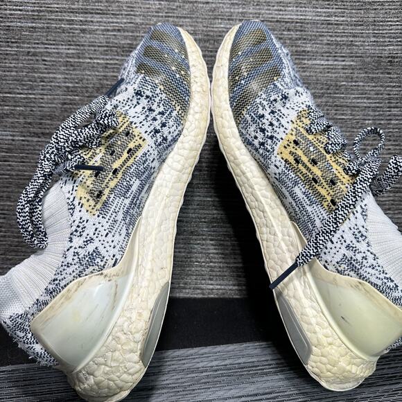 Adidas Ultra Boost Shoes Uncaged Oreo Non Dyed White Blue BA9616 - Men's Size 10 - Picture 14 of 16